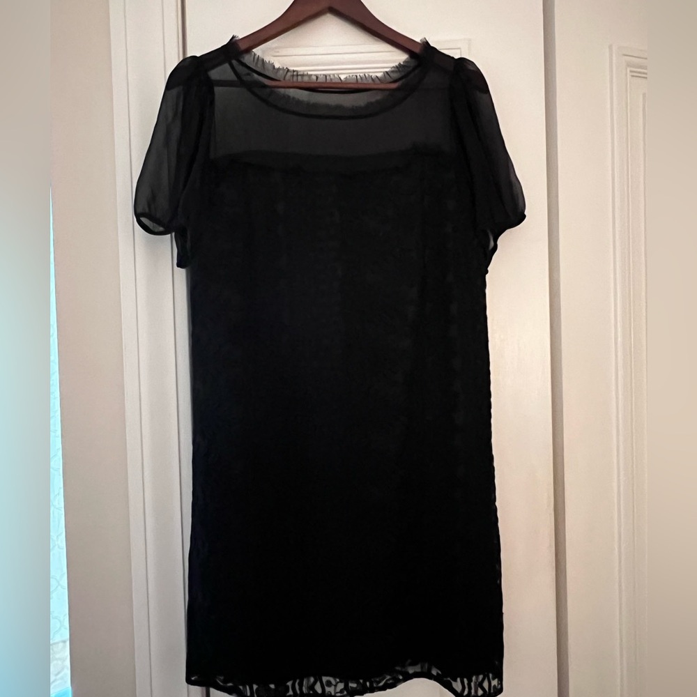 Laundry by Shelly Segal black mini dress